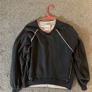 Aerie Black Crewneck Sweater